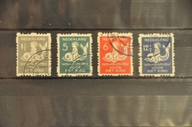 NEDERLAND 1929 NVPH R 82-85 GESTEMPELD ++ J 8