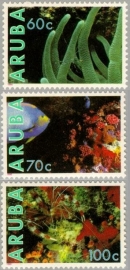 ARUBA 1990 NVPH SERIE 073 ONDERWATER MARINE