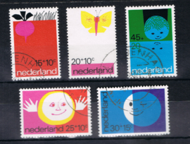 NEDERLAND 1971 NVPH 996-1000 GEBRUIKT ++ L 596