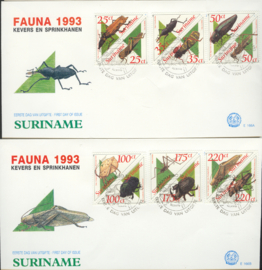 REP. SURINAME ZBL FDC E166 AB INSECTEN