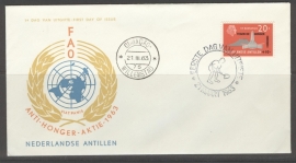 ANTILLEN 1963 FDC E 23A ANTI HONGER