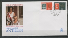 ANTILLEN 1980 FDC E131 TROONSWISSELING