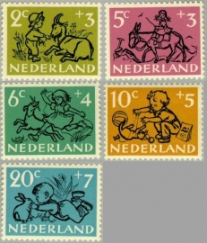 NEDERLAND 1952 NVPH SERIE 596 KIND CHILD