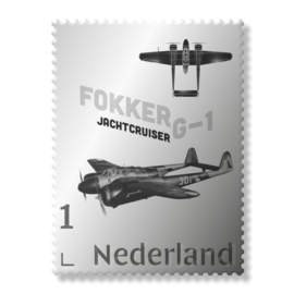2024 NEDERLAND FOKKER JACHTCRUISER G-1 ZILVEREN ZEGEL
