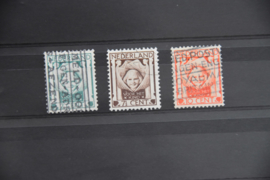 NEDERLAND 1924 NVPH 141-43 GESTEMPELD ++ A 462