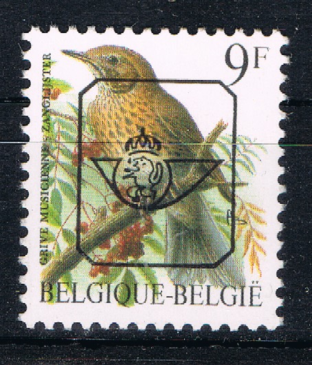 VOGELS Type " Buzin " Voorafgestempeld. Gom P6a (OBP)