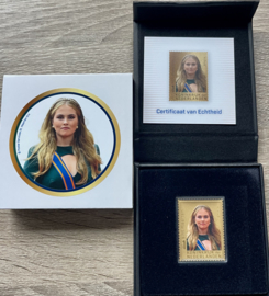 ST. MAARTEN 2025 GOUDEN ZEGEL AMALIA ++GELIMITEERDE OPLAGE