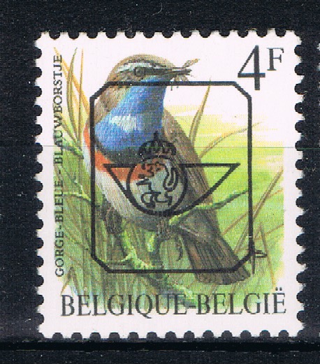 VOGELS Type " Buzin " Voorafgestempeld. Gom P6 Groen (OBP) ++ D(B) 215