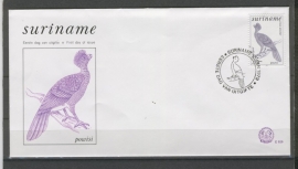 REP. SURINAME ZBL FDC E029 VOGELS BIRDS