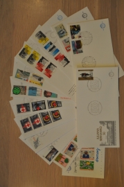 FDC JAARGANG 1987 COMPLEET BLANCO OPEN KLEP.