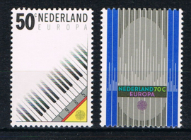 NEDERLAND 1985 NVPH 1333-34 ++ EUROPA CEPT MUZIEK MUSIC