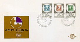 NEDERLAND 1967 FDC E85 OPEN KLEP ++ VOORBEELD SCAN