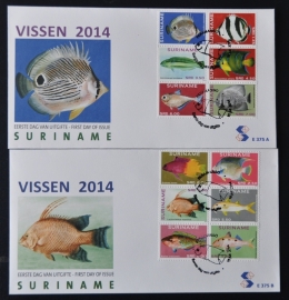 REP. SURINAME ZBL FDC E 375 AB VISSEN