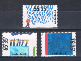 NEDERLAND 1988 NVPH 1415-17 ++ KINDERZEGELS KIND CHILD