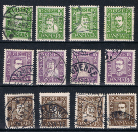 1924 Michel 131-142 gestempeld ++ F 311
