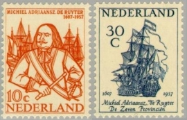 NEDERLAND 1957 NVPH SERIE 693 DE RUYTER