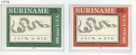 REP. SURINAME 1976 ZBL SERIE 041 USA