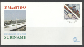 REP. SURINAME ZBL FDC E122 YY TREIN
