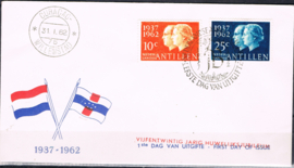 ANTILLEN 1962 FDC E 19D GESLOTEN