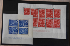 NEDERLAND 1942 NVPH 402-403 VELLEN PLAK(REST) ++ D(A) 129