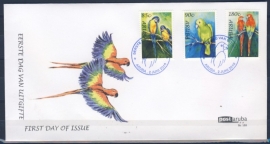 ARUBA 2010 FDC E 155 PAPEGAAI PARROT VOGELS BIRDS