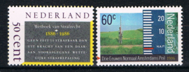 NEDERLAND 1986 NVPH 1345-46 ++ WETBOEK LANDMETINGEN