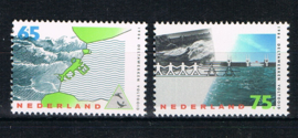 NEDERLAND 1986 NVPH 1361-62 ++ DELTAWERKEN WATER ZEE