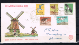 NEDERLAND 1961 FDC E47 OPEN KLEP