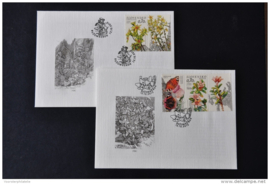 FDC SLOWAKIJE 2012 VLINDERS BLOEMEN ++ M2 - 05