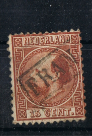 NEDERLAND 1867 NVPH 09 GESTEMPELD ++ P 322