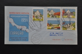 ANTILLEN 1958 FDC E10 GESLOTEN