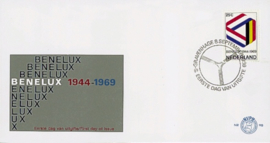 NEDERLAND 1969 FDC E98 OPEN KLEP ++ VOORBEELD SCAN