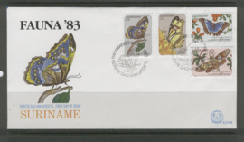 REP. SURINAME ZBL FDC E073 ABC VLINDERS