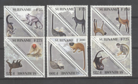 REP. SURINAME 1997 ZBL SERIE 920 APEN MONKEYS