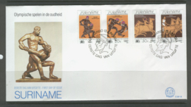 REP. SURINAME ZBL FDC E081 ABC OLYMPISCHE SPELEN