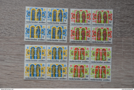 ANTILLEN 1966 NVPH SERIE 372 IN BLOK ONDERWIJS ++ Q291
