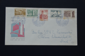 NEDERLAND 1955 FDC E21 GESLOTEN KLEP