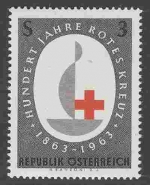 OOSTENRIJK 1963 ANK 1165 RODE KRUIS RED CROSS