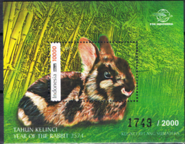 INDONESIË 2023 ZBL 3862 (B 424) INDONESIA JAAR VAN HET KONIJN