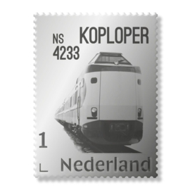 NEDERLAND 2020 TREINEN NS 4233 KOPLOPER ZILVEREN ZEGEL