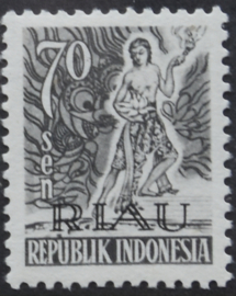 RIAU 1954 ZBL 13  POSTFRIS