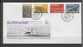 REP. SURINAME ZBL FDC E028 LUCHTVAART AVIATION