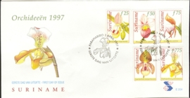 REP. SURINAME ZBL FDC E E204 ORCHIDEEËN