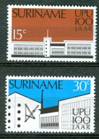 SURINAME POSTFRIS NVPH 630-31 UPU