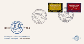 NEDERLAND 1966 FDC E78 OPEN KLEP ++ VOORBEELD SCAN