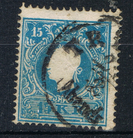 1858/59 ANK 14 TYPE II KAISERKOPF LINKS ++ S 235