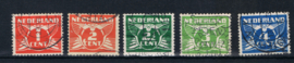 NEDERLAND 1924 NVPH 144-48 GESTEMPELD ++ L 543-1
