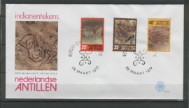 ANTILLEN 1977 FDC E101 OUDE TEKENINGEN