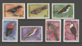 REP. SURINAME 1977 ZBL SERIE 082 VOGELS BIRDS