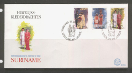 REP. SURINAME ZBL FDC E121 AB KLEDING